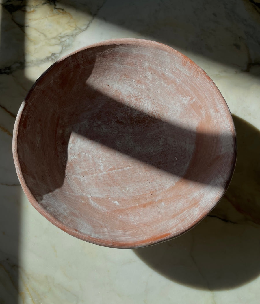 Large Footed Bowl Terracotta